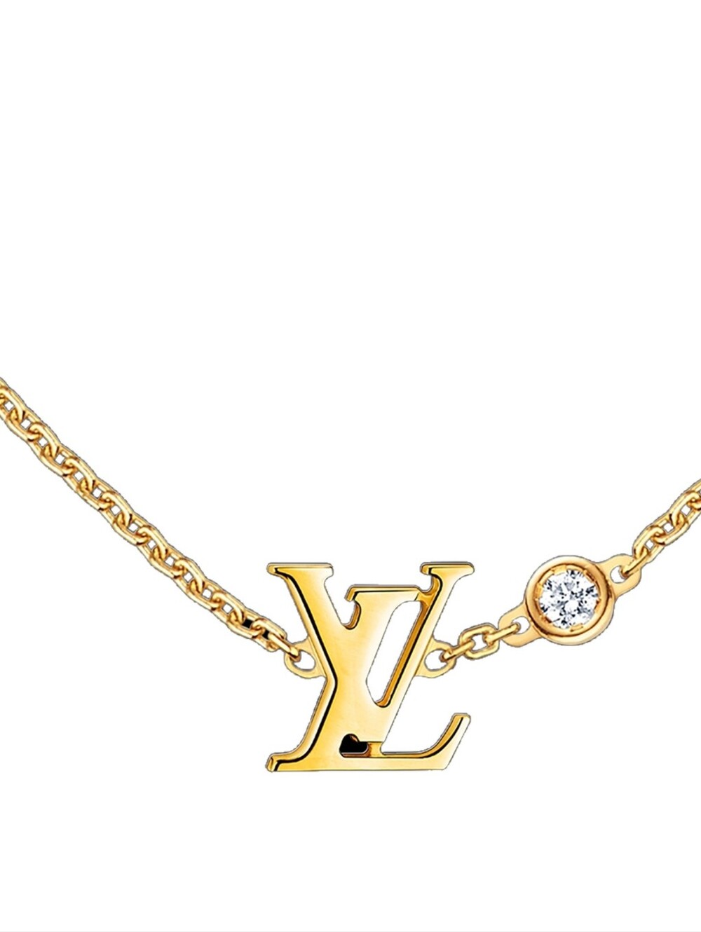 Louis Vuitton Idylle Blossom LV Pendant - 18K Yellow Gold & Diamond Q93626